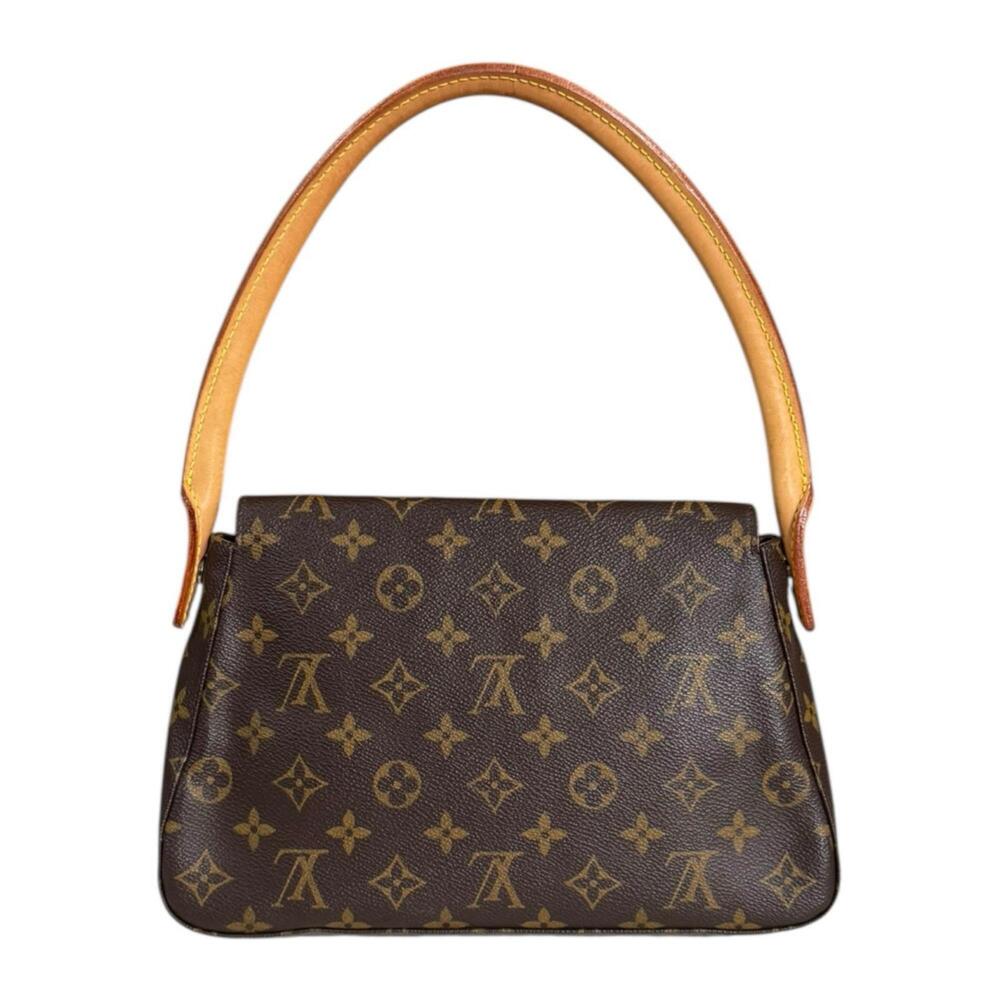 LOUIS VUITTON Authentic Brown Monogram Canvas Mini Looping Bag - Picture 3 of 11